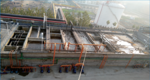 煤化工廢水2000m3d，采用AO+MBR膜出水水質達到一級A排放標準